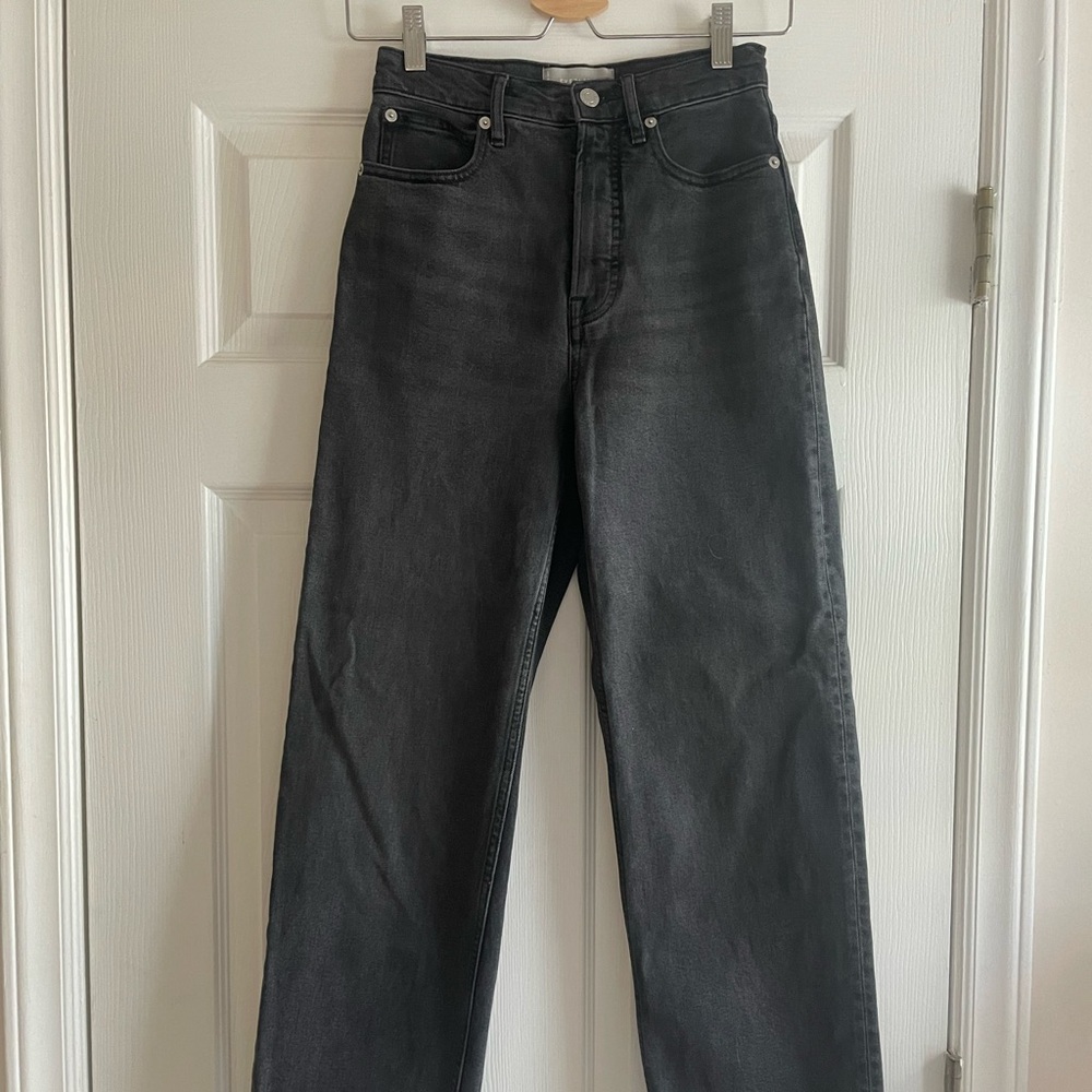 Everlane Way-High® Jean (Long) in Washed Black